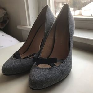 LC Grey Wool Heels